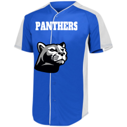 Panthers Boys 100% Polyester Baseball Jersey Augusta Sportswear