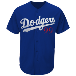 SA-DODGERS Dodgers Official MLB Full Button Youth Jersey - MAHD684Y