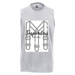 Suspenders Adult Sleeveless Tee