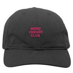 Weird-Friends-Club Create Embroidered Cap | Unisex Pacific Headwear Bio-Washed Buckle Strap Adjustable Cap