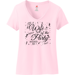 wife-of-the-party Womens 100% Cotton T-Shirt
