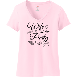 wife-of-the-party Womens 100% Cotton T-Shirt