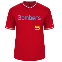 Bombers-5 Adult Baseball Jersey