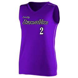 Lunatix-Lady-2 Girls V-Neck Sleeveless Softball Jersey
