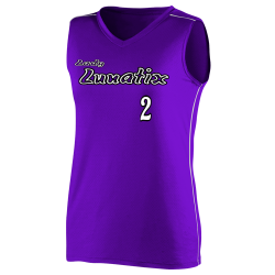 Lunatix-Lady-2 Girls V-Neck Sleeveless Softball Jersey