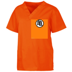 Goku Custom V-Neck Scrubs Tunic - 221C