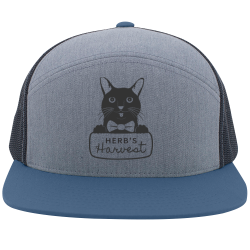 HH-Hat Buy Screen Printed Cap | Unisex Pacific Headwear 6 Panel Arch Trucker Snapback Cap