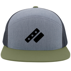 TechLine-Hat Buy Screen Printed Cap | Unisex Pacific Headwear 6 Panel Arch Trucker Snapback Cap