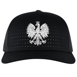 polska2 Design Your Own Custom Printed Cap | Unisex Pacific Headwear Perforated 5-Panel Trucker Snapback Cap