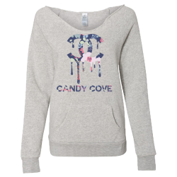 Candy-Cove Create Ladies Off The Shoulder Alternative Sweatshirt