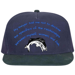 My-lawyer-told-me-not-to-disclose--the-specifics-of-the-relationships-between-myself-women-and-fish. Golf Style Hat Otto Cap