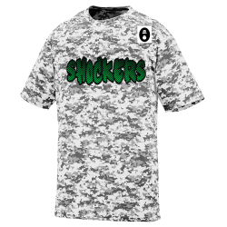 SHOCKERS Adult Customized Digi Camo Wicking T-Shirt
