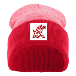 Piru-dreams Do It Yourself Printed Beanie | Unisex Pacific Headwear Heather Two Tone Cuff Beanie