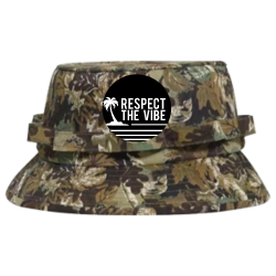 RESPECT-THE-VIBE-CAMO-BUCKET Bucket Hat Otto Cap