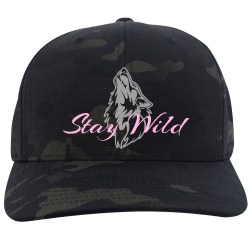Stay-Wild Design Screen Printed Cap | Unisex Pacific Headwear Multicam Pirstop Cordura Snapback Cap
