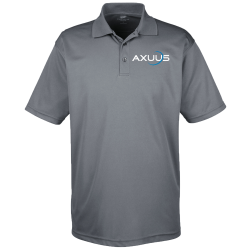Ax-Grey-Polo Mens 100% Polyester Polo