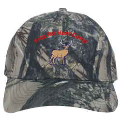 Fritz-Rd-Hunt-Camp Order Screen Printed Cap | Unisex Pacific Headwear Structured Camo Hook-And-Loop Adjustable Cap