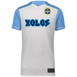 XOLOS Create Custom Printed Baseball Jersey | Mens Augusta Sportswear Two-Button Baseball Jersey 1568