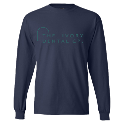 TIDC---mens---navy Mens 100% Cotton Longsleeve T-Shirt