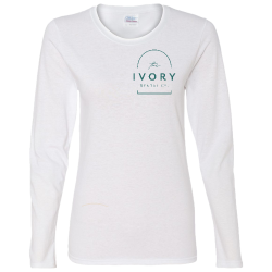TIDC---womens-white Womens 100% Cotton Longsleeve T-Shirt