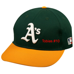 Tobias-10 Oakland A's Official MLB Hat for Little Kids Leagues OCMLB300
