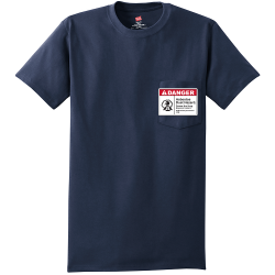 danger-pocket Mens 100% Cotton T-Shirt