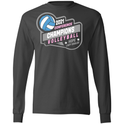 2021-Vball-Champion-1 Adult 100% Cotton Longsleeve T-Shirt