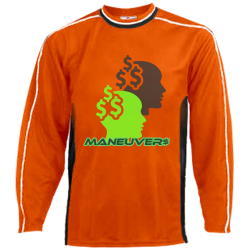 Maneuver-Mens-jammer-shooter-shirt-Greenbean--Pumpkin DISCONTINUED Adult Jammer Series Basketball Shooting Shirt-1454