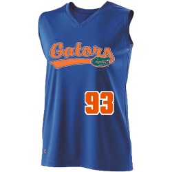Moose Florida Gators Ladies Sleeveless Softball Jersey