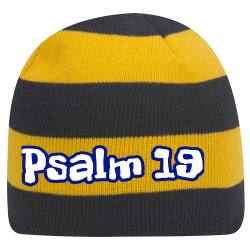 Psalm-19 Striped Bumble Bee Beanie