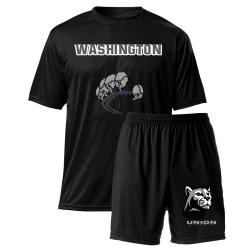 Washington-Union Spirit Pack | Youth Wicking Tee 6 Polyester Shorts