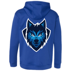 Wolf NEW TEXT Mens 100% Polyester Hoodie