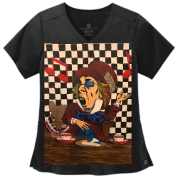 Mad-Petty Design Screen Printed Medical Uniform | Womens Wonderwink Medical Uniform Ww4268