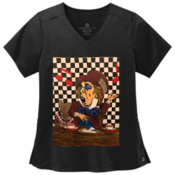 Mad-Petty Design Screen Printed Medical Uniform | Womens Wonderwink Medical Uniform Ww4268