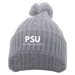 PSUFS Create Screen Printed Beanie | Unisex Pacific Headwear Cable Knit Pom-Pom Beanie