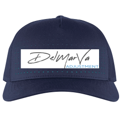 ADJUSTMENT--HAT-BLUE Design Your Own Custom Printed Cap | Unisex Pacific Headwear Perforated 5-Panel Trucker Snapback Cap