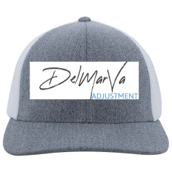 ADJUSTMENT--HAT-GRY Buy Custom Printed Flexfit Cap | Unisex Pacific Headwear Heather Trucker Flexfit Cap