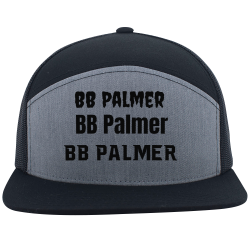 BB-Palmer-BB-Palmer-BB-Palmer Buy Screen Printed Cap | Unisex Pacific Headwear 6 Panel Arch Trucker Snapback Cap