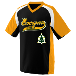 Evergreen-Sierras-Black Adult Nitro Baseball Jersey