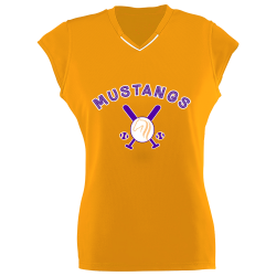 Mustangs Girls Wicking Rally Softball Jersey