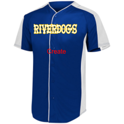 River-dogs-bou Boys 100% Polyester Baseball Jersey Augusta Sportswear