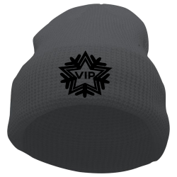 graphite Buy Screen Printed Cap | Unisex Pacific Headwear Waffle Knit Cuff Beanie