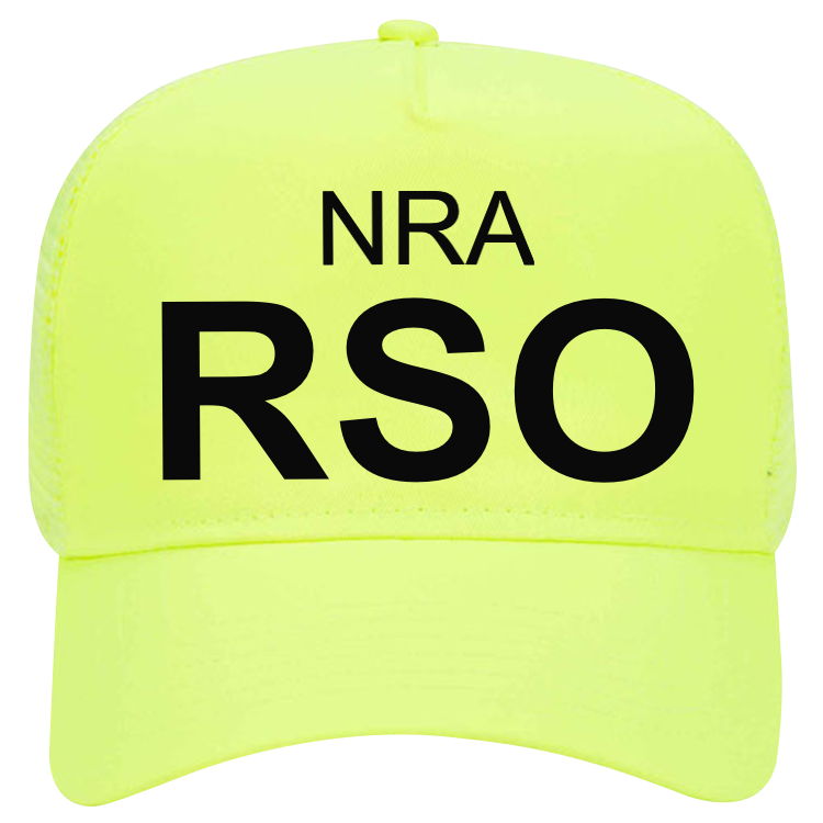 NRA RSO Neon Hat, Neon Trucker Hats