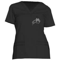 A-better-solutions-Three Dickies Medical Youtility V-Neck Top