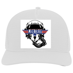 LGS-IC-SHOP-1R19 Order Screen Printed Cap | Unisex Pacific Headwear 5 Panel Mesh Overlay Trucker Snapback