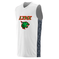 LYNX Adult Two Color Geo Print Sleeveless Jersey