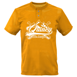 quincey-gold-mens Adult 2 Button Mesh Baseball Jerseys