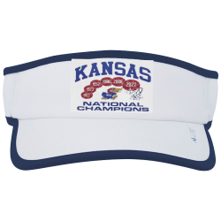 KUJAYHAWKS6X Create Screen Printed Cap | Unisex Pacific Headwear Lite Series All Sport Active Visor