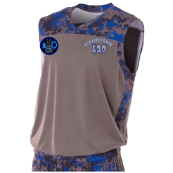 NINJAHSCHWAH-420 Adult Camouflage Basketball Jersey