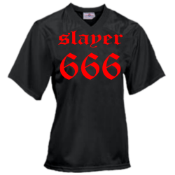 SLAYER-666-hanneman DISCONTINUED Adult Overtime Football Jersey - 1352